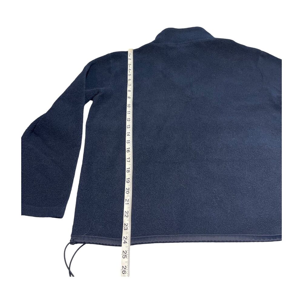 NY Jeans New York & Company Fleece Jacket Men's Medium Navy Blue 100% Polyester - Picture 5 of 6